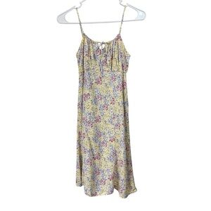 Y2K Babydoll So Size XS Sundress Mini Dress Floral Milk Maid Cottagecore Boho